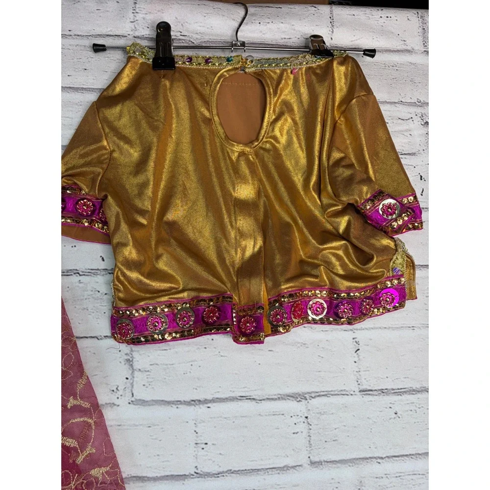 Chasing Fireflies Wishcraft Maharani Costume Girls 8 Pink Gold